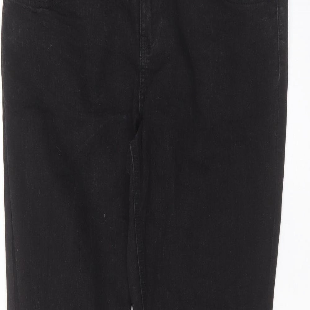 George Womens Black   Straight Jeans Size 14 L28 in