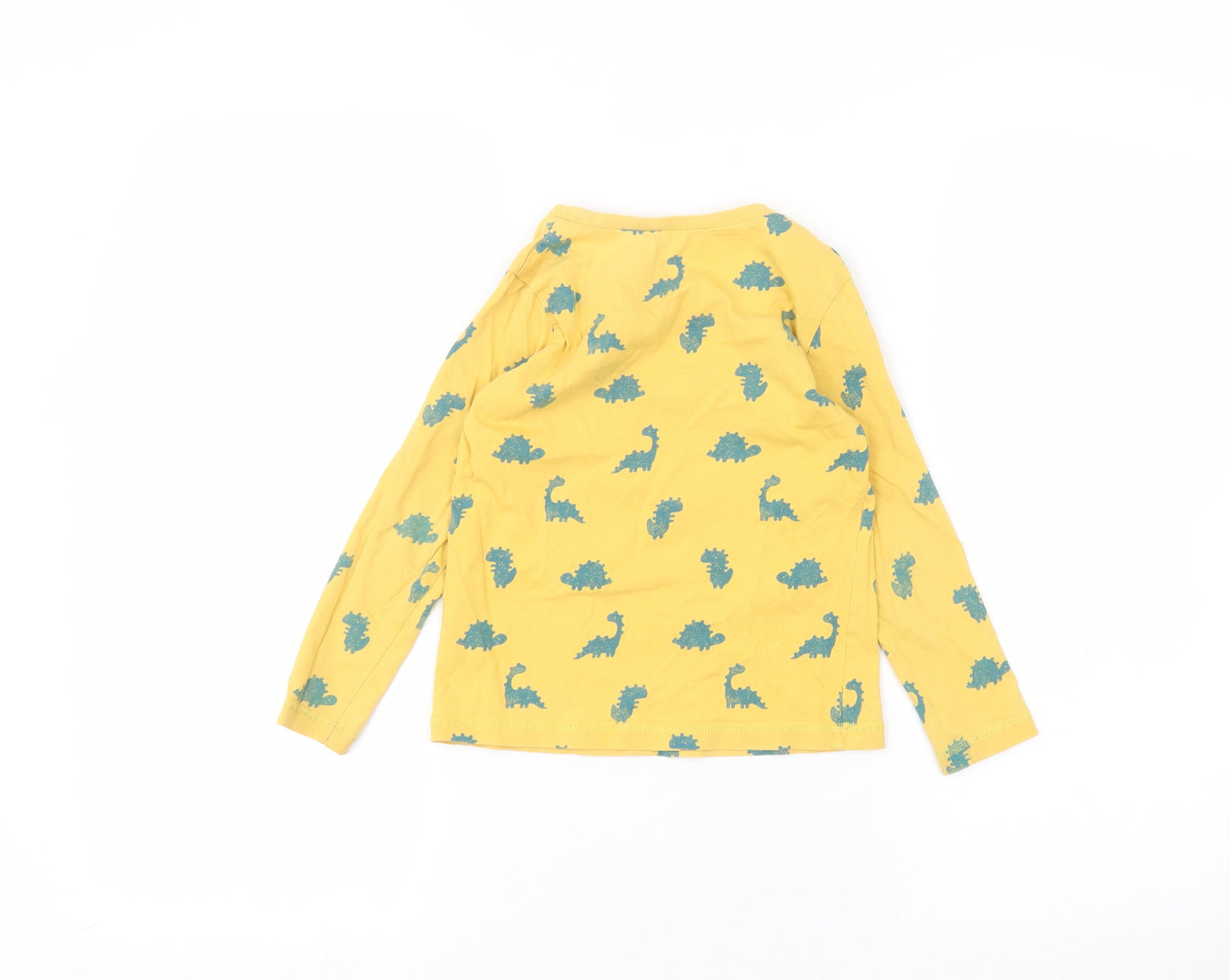 George Girls Yellow   Basic T-Shirt Size 5-6 Years