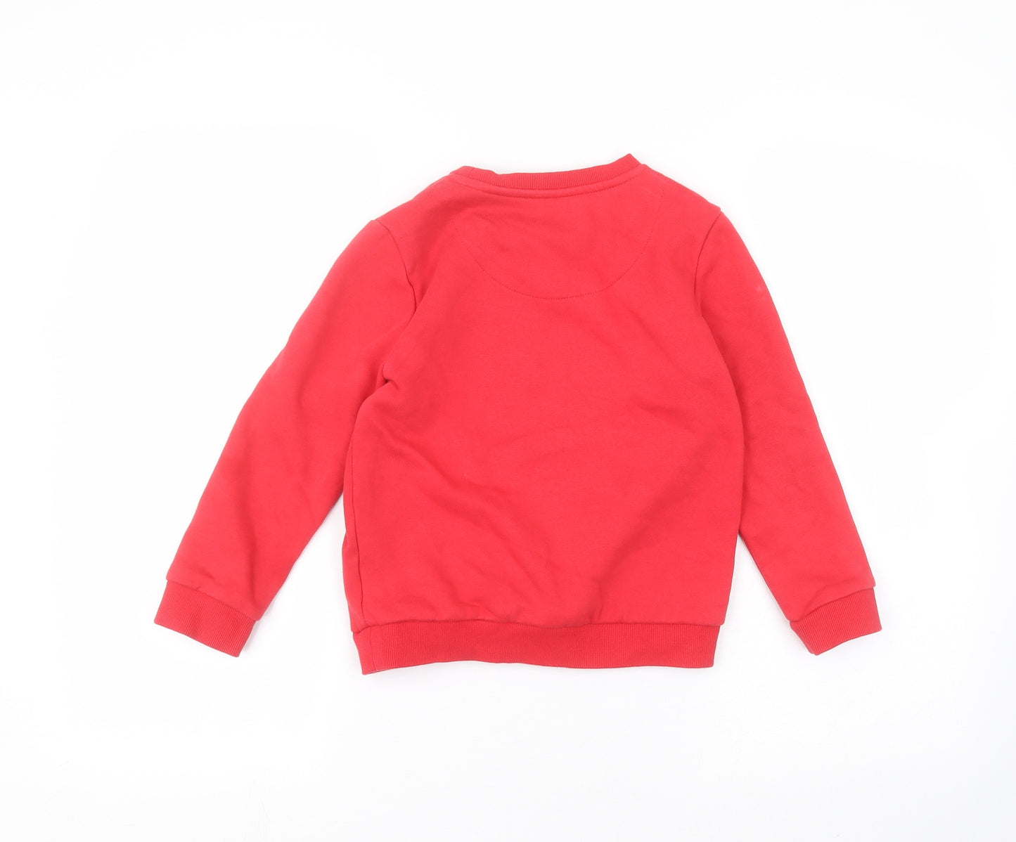 F&F Boys Red   Pullover Jumper Size 6-7 Years