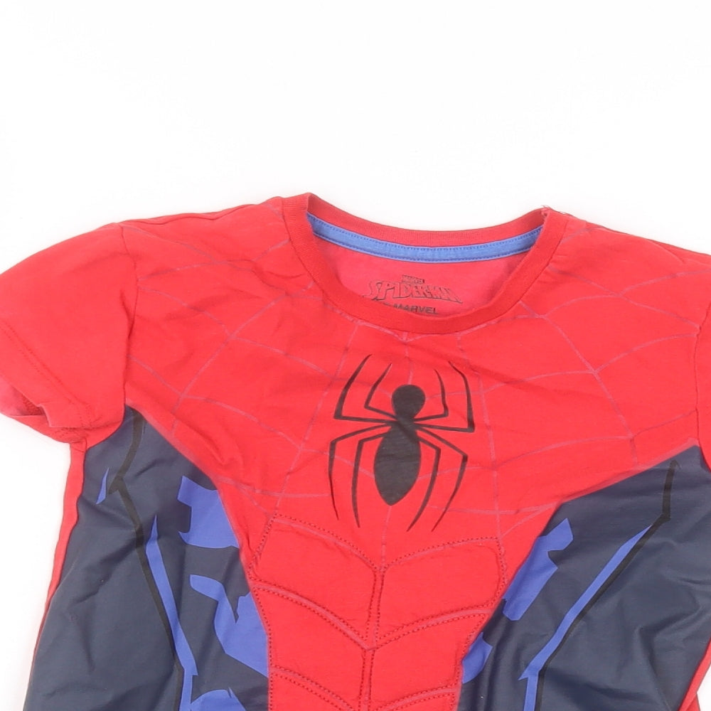 Primark Boys Red   Basic T-Shirt Size 5-6 Years  - Spider man