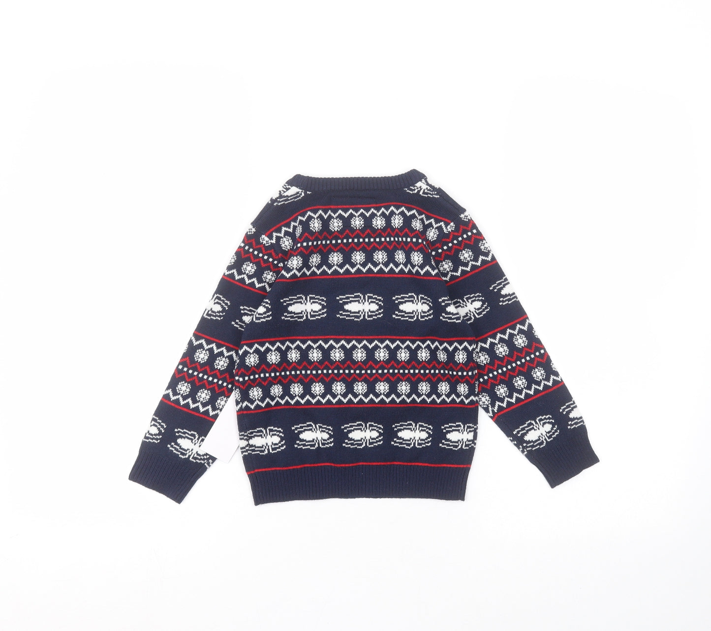 Marvel Boys Blue   Pullover Jumper Size 2-3 Years  - Spiderman