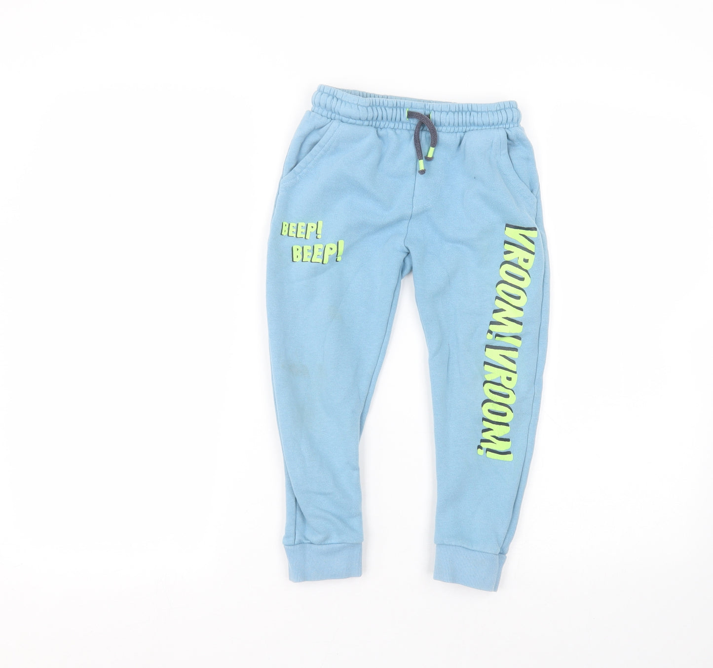 F&F Boys Blue   Sweatpants Trousers Size 5-6 Years