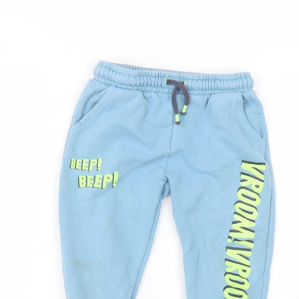 F&F Boys Blue   Sweatpants Trousers Size 5-6 Years