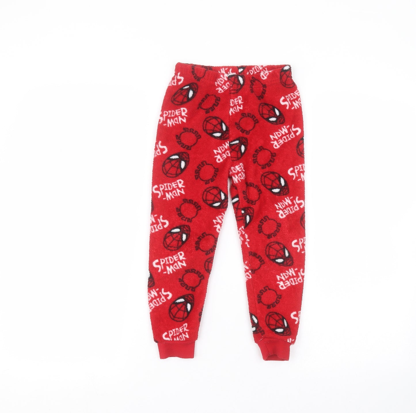 Primark Boys Red   Sweatpants Trousers Size 4-5 Years - Spiderman