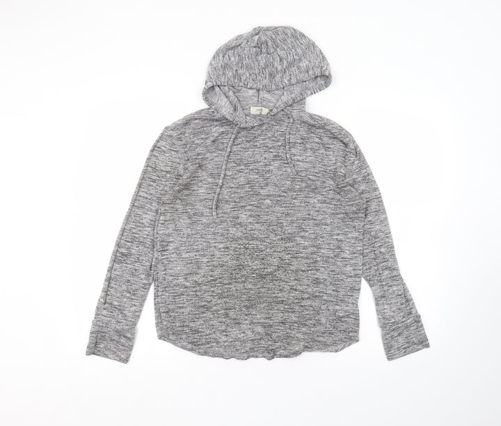 Papaya Womens Grey Pullover Hoodie Size XS