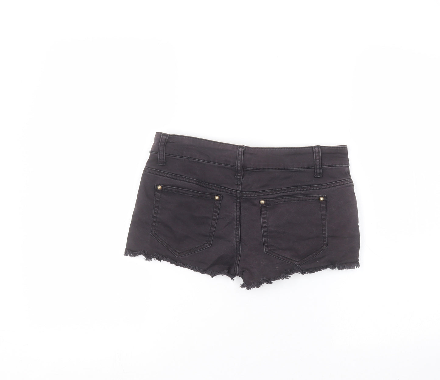 Denim & Co. Womens Black   Culotte Shorts Size 8