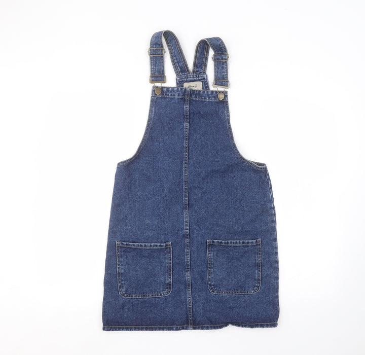 Denim & Co. Womens Blue A-Line Size 8