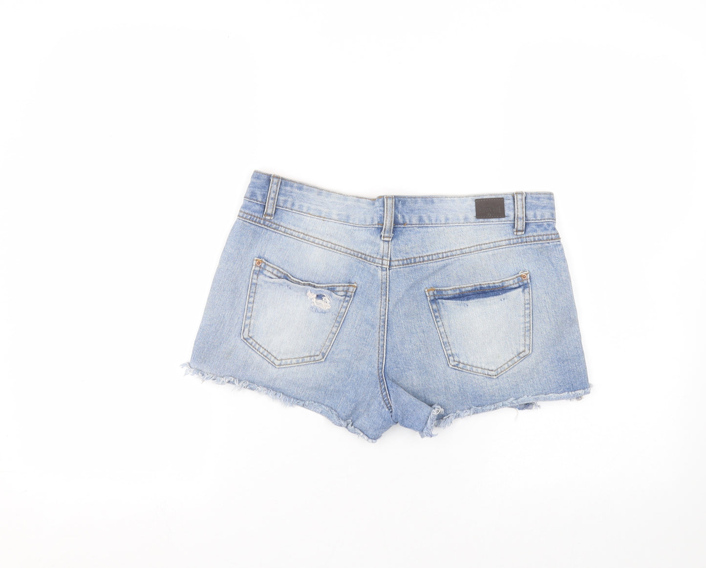 New Look Womens Blue   Cut-Off Shorts Size 8