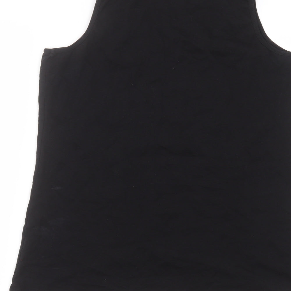 Yours Womens Black   Basic Tank Size 20