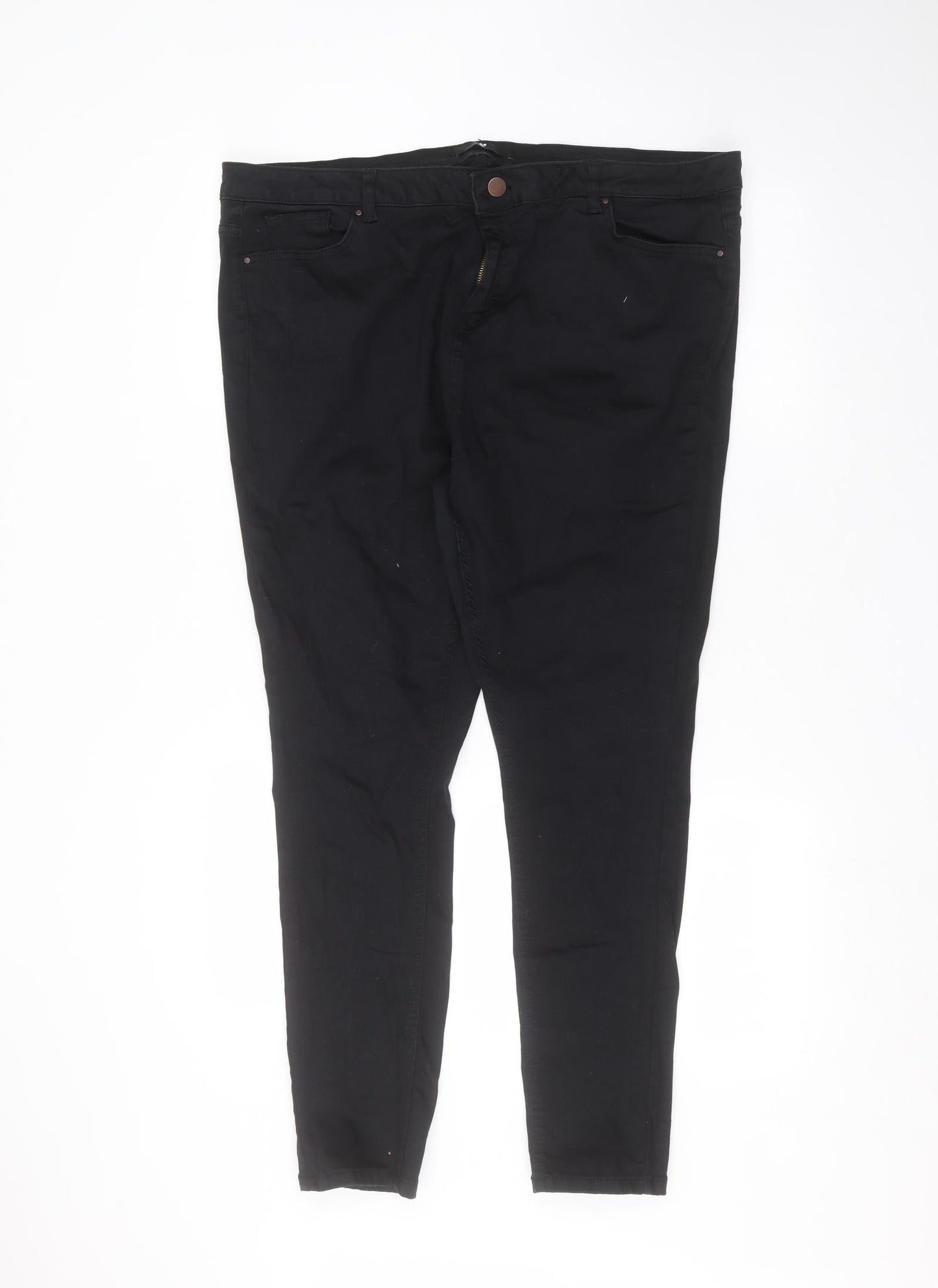 Very Womens Black   Skinny Jeans Size 22 L28 in