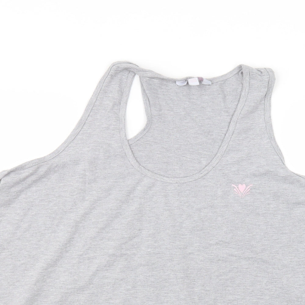 Pretty secrets Womens Grey   Basic Tank Size 20