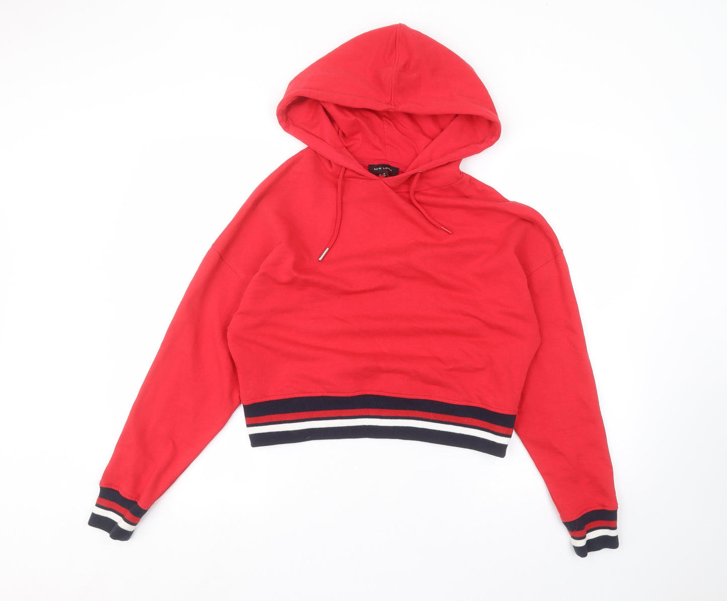 New Look Womens Red   Pullover Hoodie Size 10