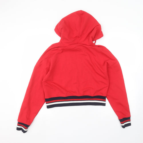 New Look Womens Red   Pullover Hoodie Size 10