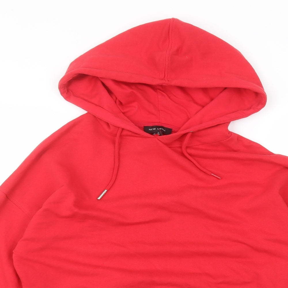 New Look Womens Red   Pullover Hoodie Size 10
