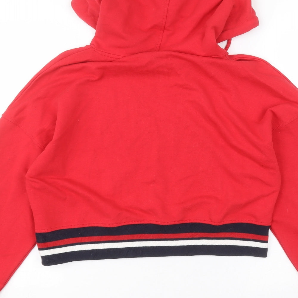 New Look Womens Red   Pullover Hoodie Size 10