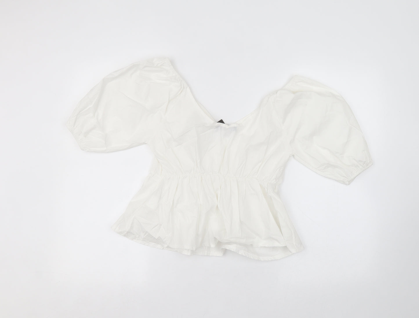 CAMEO ROSE Womens White   Basic T-Shirt Size S