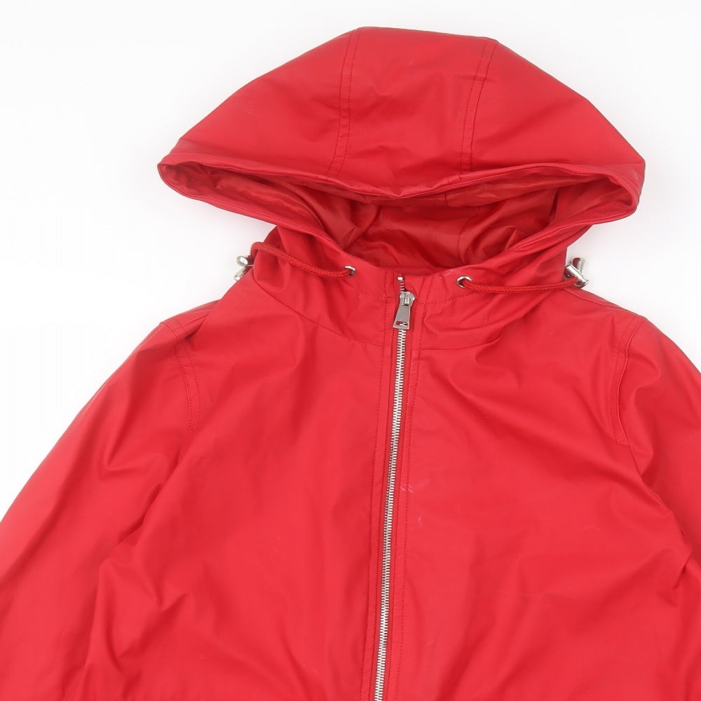 New Look Womens Red   Rain Coat Coat Size 8