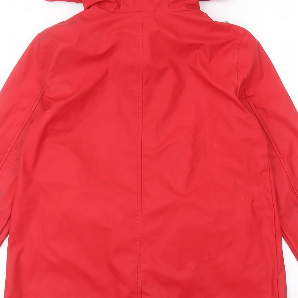 New Look Womens Red   Rain Coat Coat Size 8