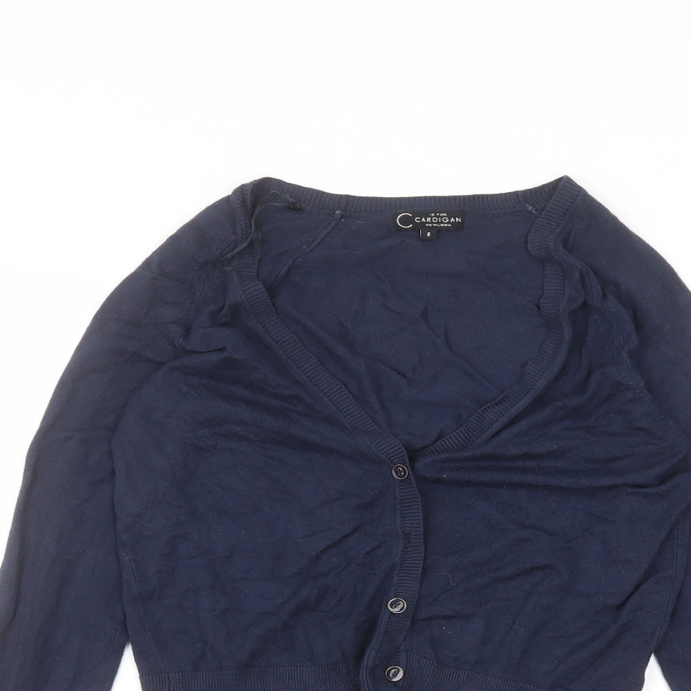 New Look Womens Blue   Cardigan Jumper Size 8