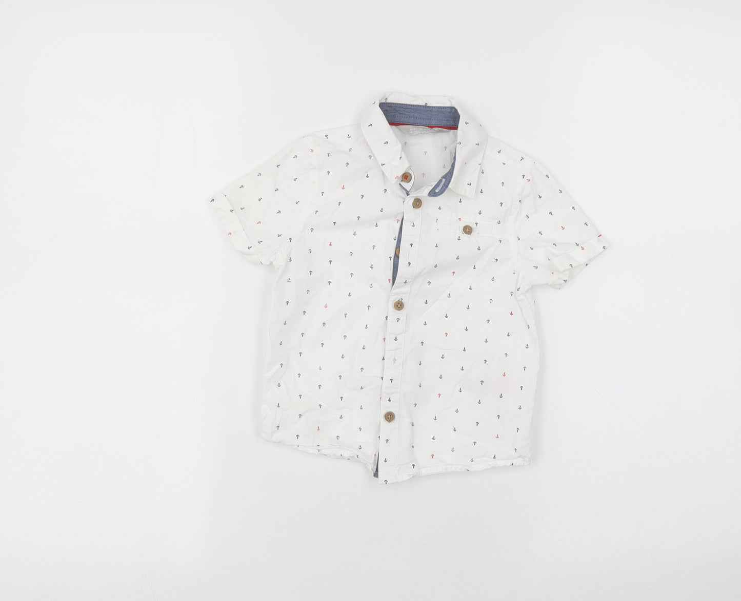 Primark Baby White Polka Dot  Basic Button-Up Size 18-24 Months