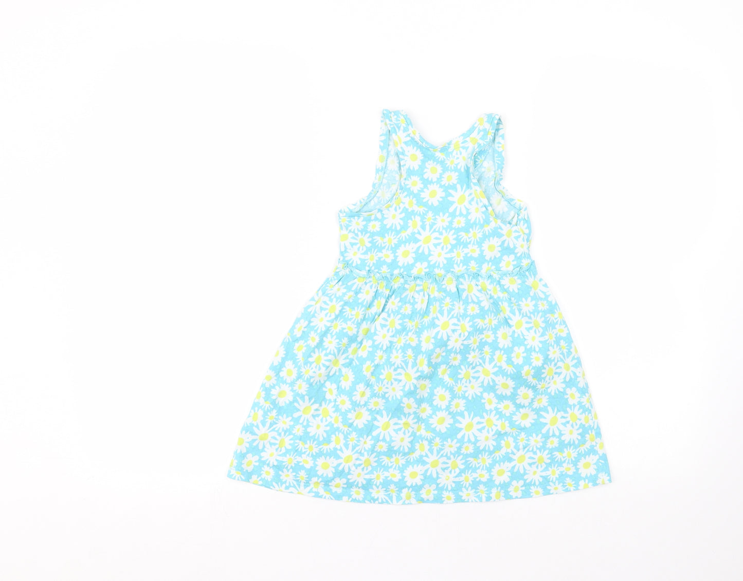 Blue Zoo Girls Blue Floral  A-Line  Size 3-4 Years