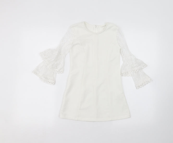 SheIn Girls White   A-Line  Size 6 Years