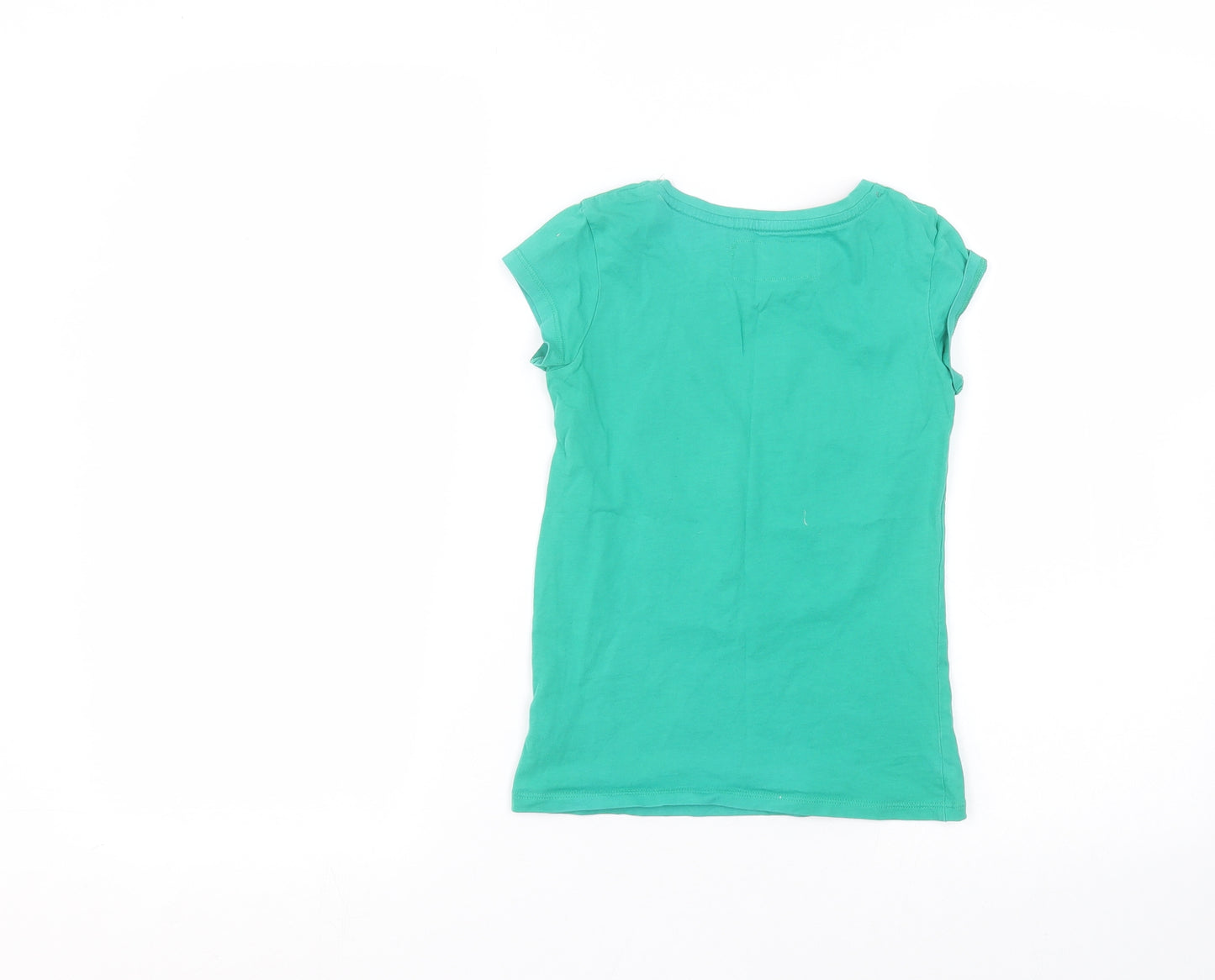 NEXT Girls Green   Basic T-Shirt Size 7 Years