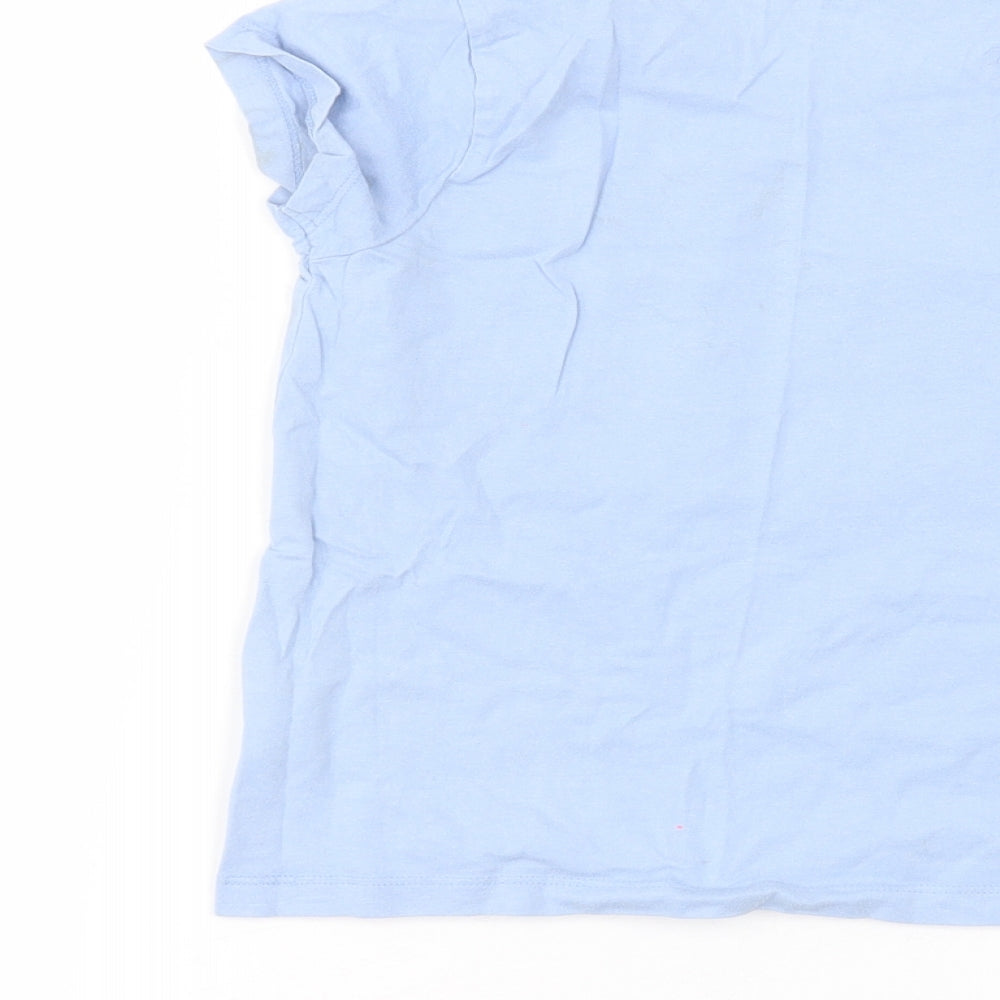 Disney Girls Blue   Basic T-Shirt Size 6-7 Years  - Dumbo