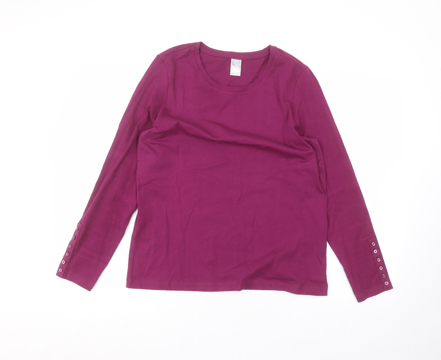 Preworn Womens Purple   Basic T-Shirt Size 12