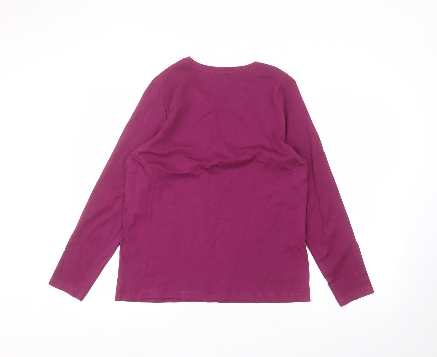 Preworn Womens Purple   Basic T-Shirt Size 12