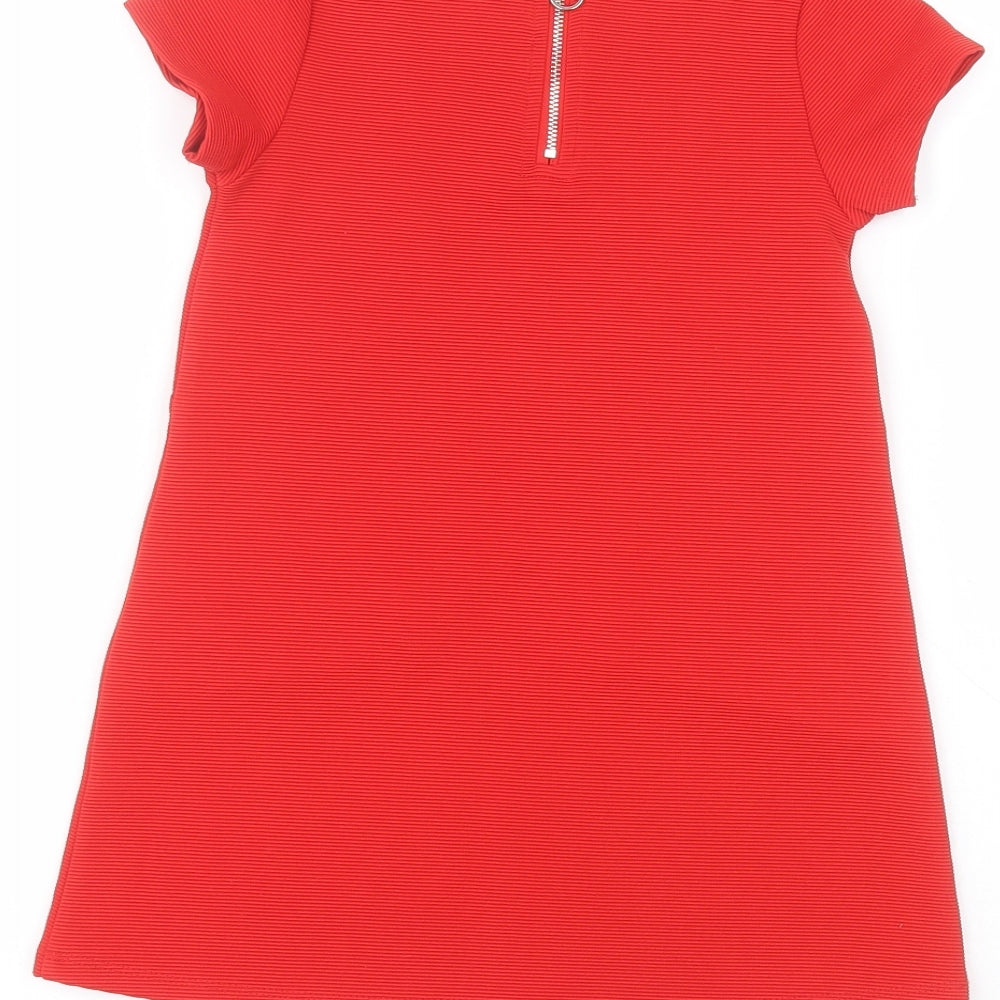 TU Girls Red   Basic T-Shirt Size 5 Years