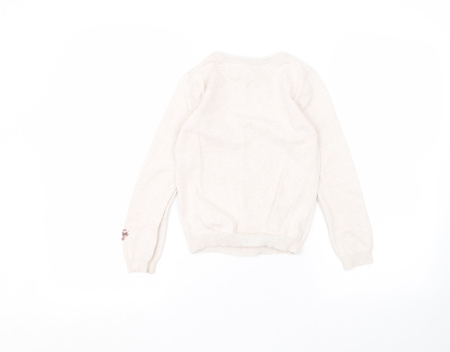 Primark Girls Beige   Basic T-Shirt Size 7-8 Years