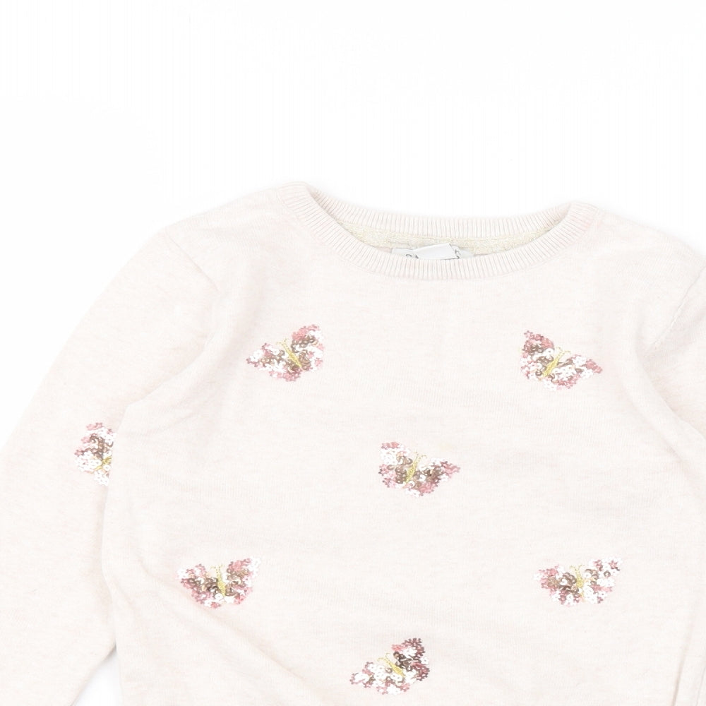 Primark Girls Beige   Basic T-Shirt Size 7-8 Years