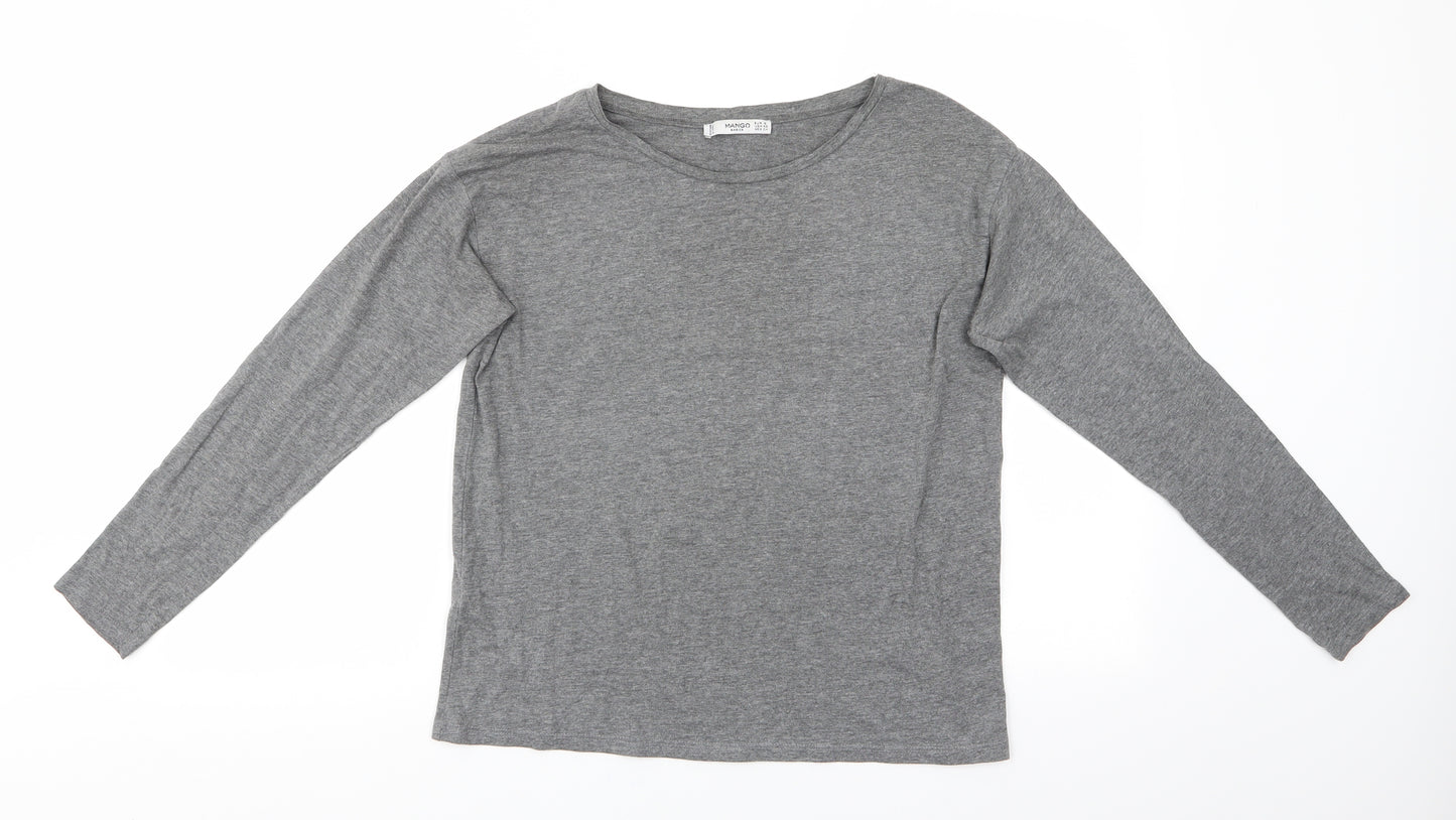Mango Womens Grey   Tunic T-Shirt Size 4