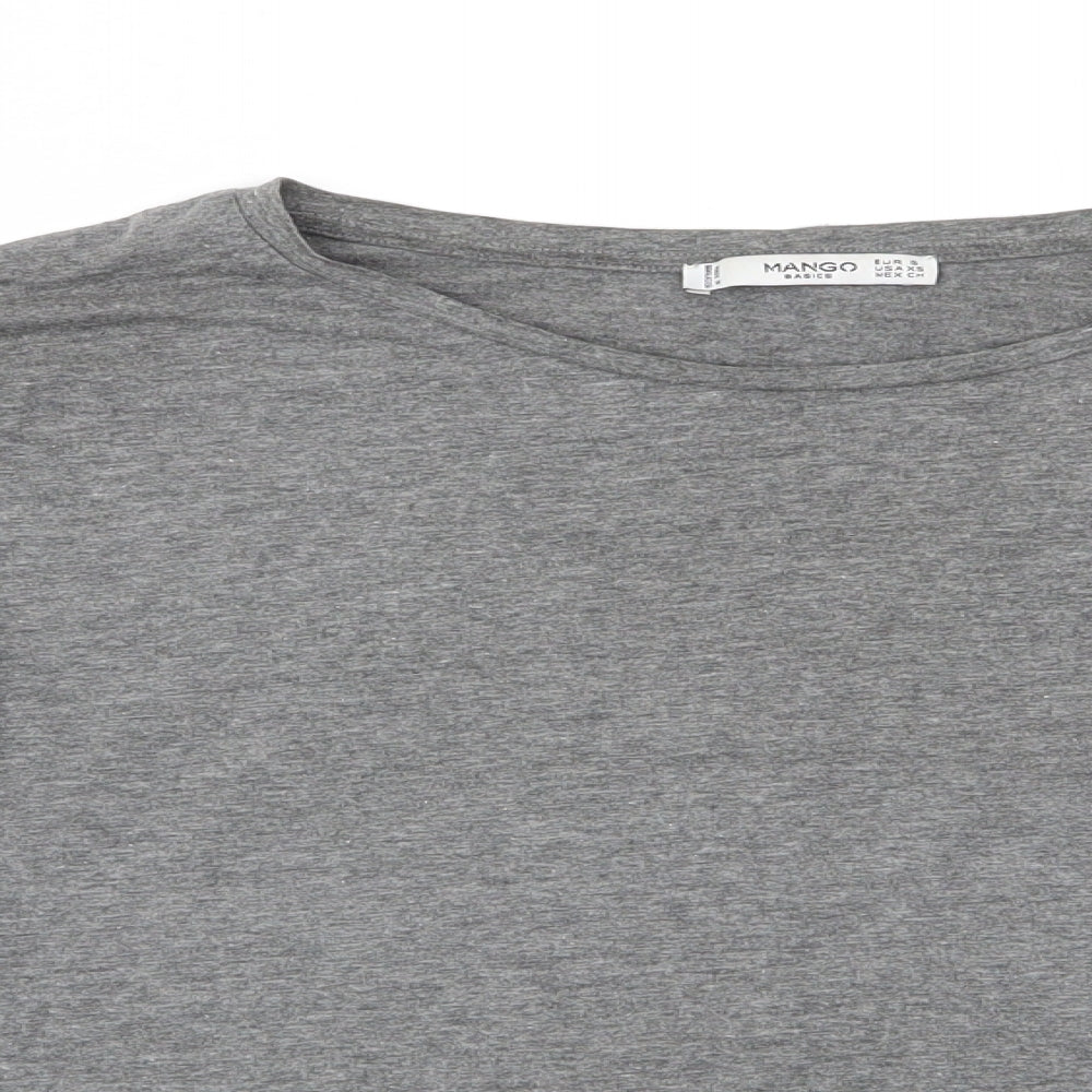 Mango Womens Grey   Tunic T-Shirt Size 4