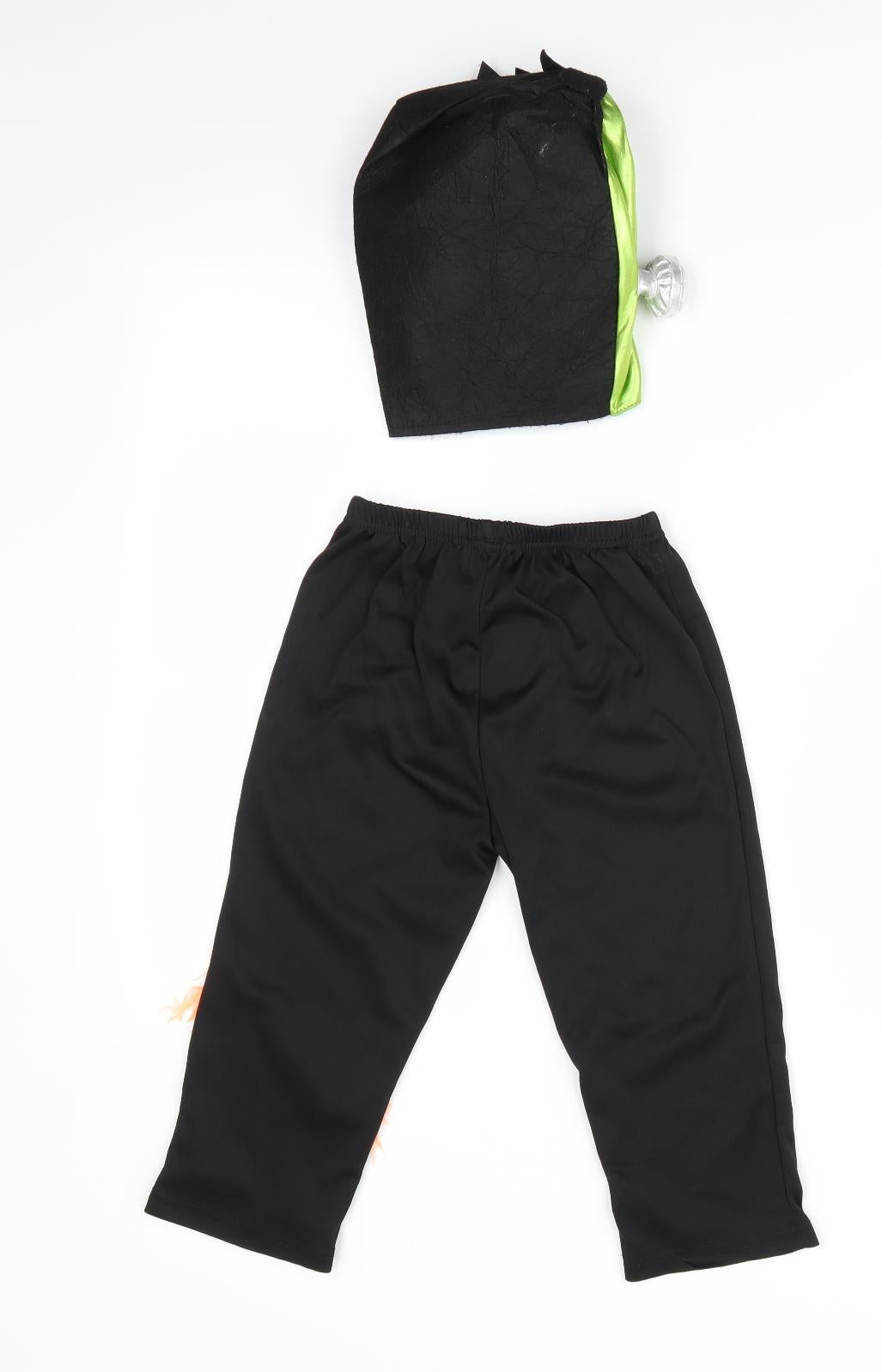 Preworn Boys Black   Jogger Trousers Size 3-4 Years - Halloween Outfit