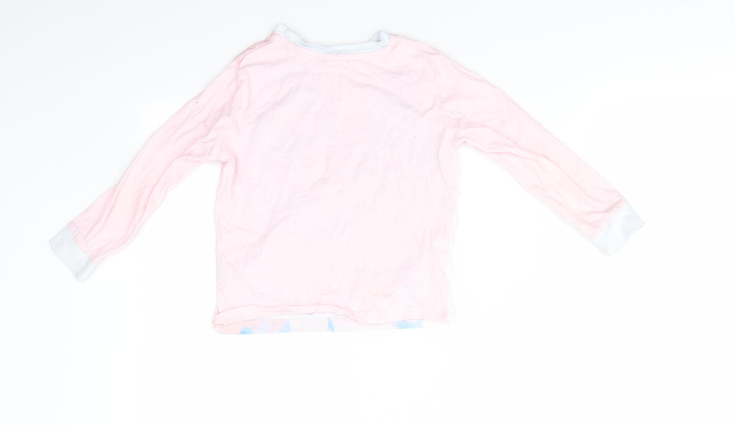 Disney Girls Pink Solid   Pyjama Top Size 5-6 Years  - Frozen II Anna & Elsa