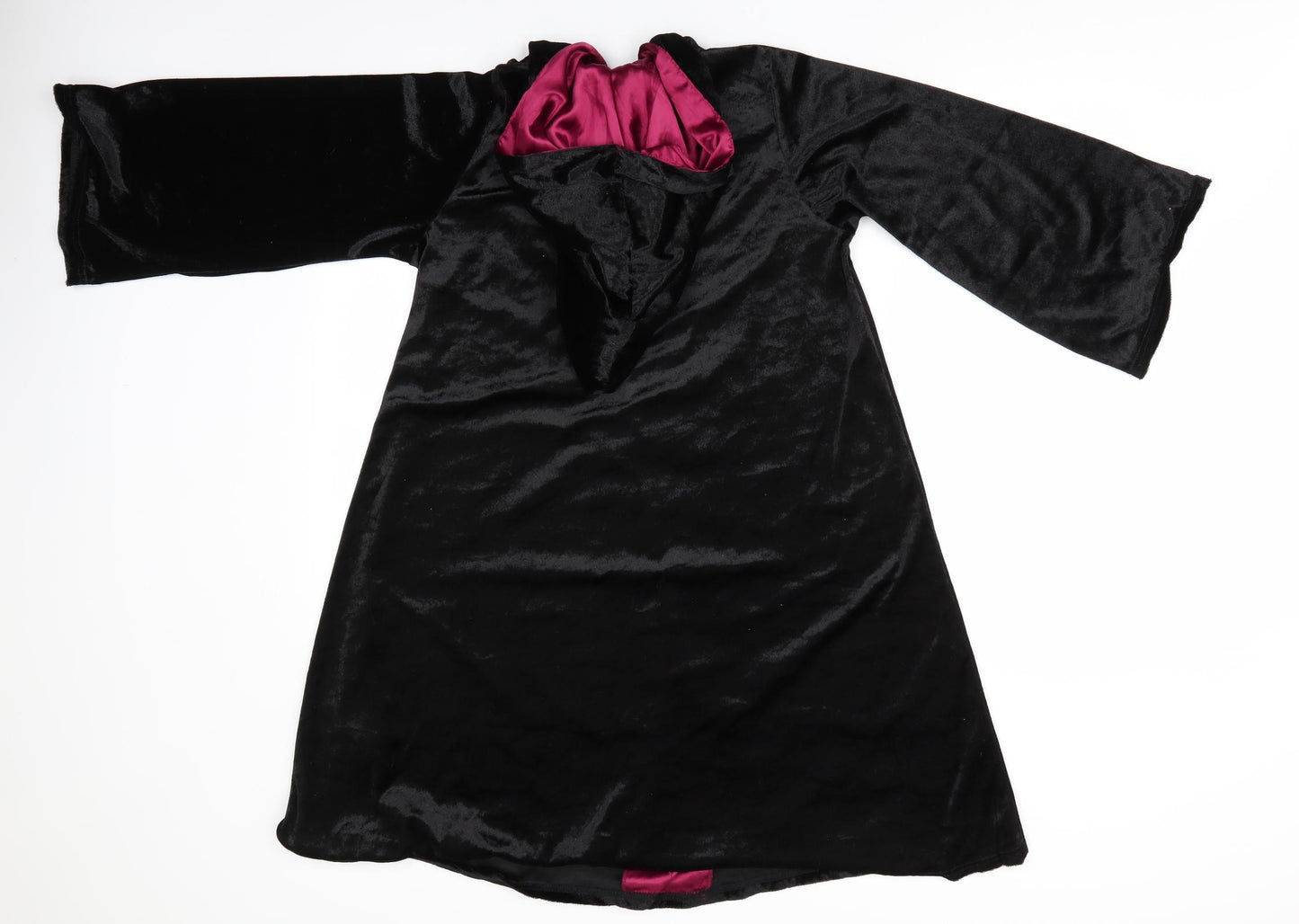 Rubies Costume Co Boys Black Solid Velvet  Robe Size 9-10 Years  - Harry Potter Cloak style robe
