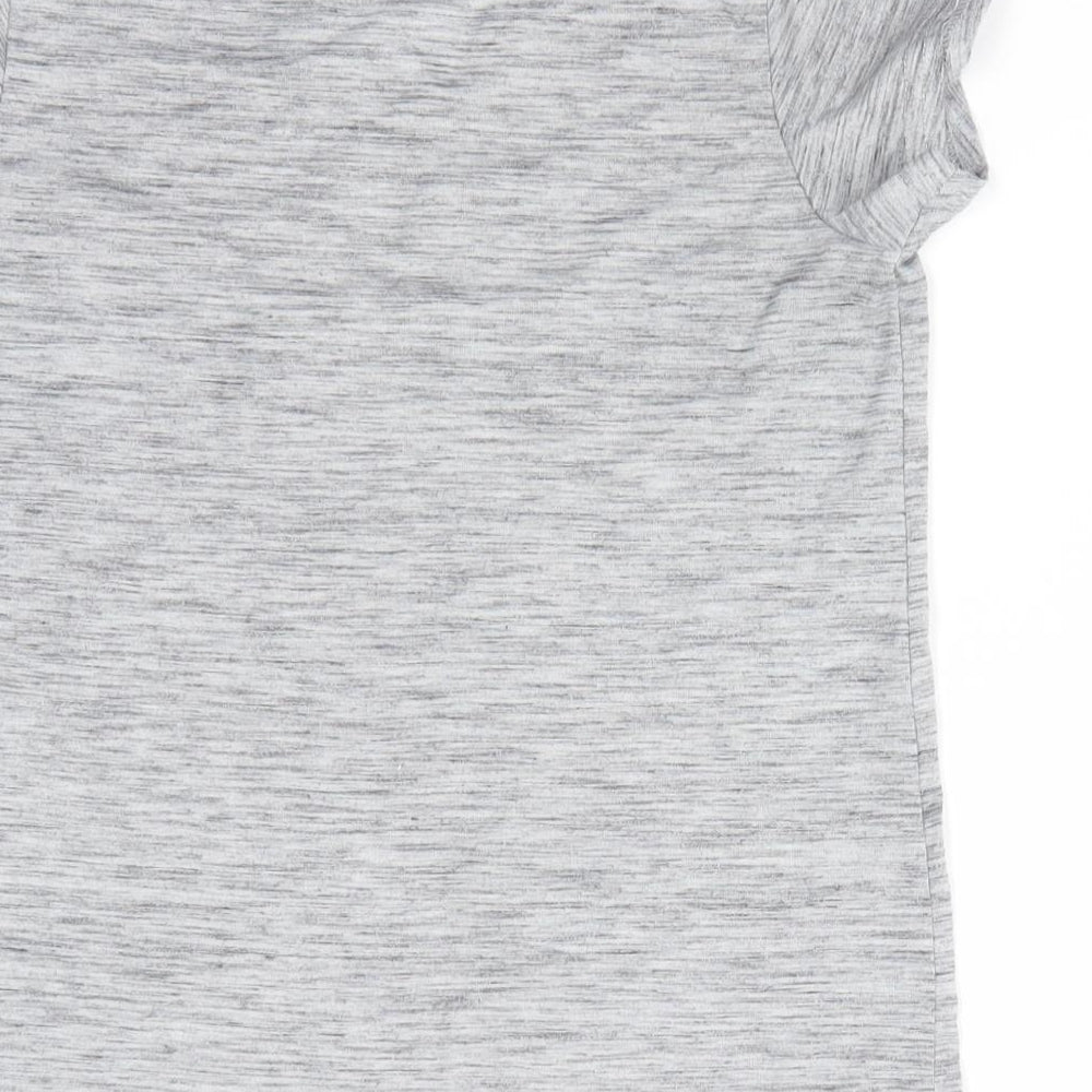 Love to Lounge Womens Grey Solid   Pyjama Top Size 6  - Lace hem trim