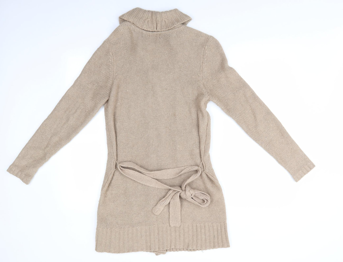 Florence and Fred Womens Beige   Cardigan Jumper Size 14  - Longline Cardigan Collared