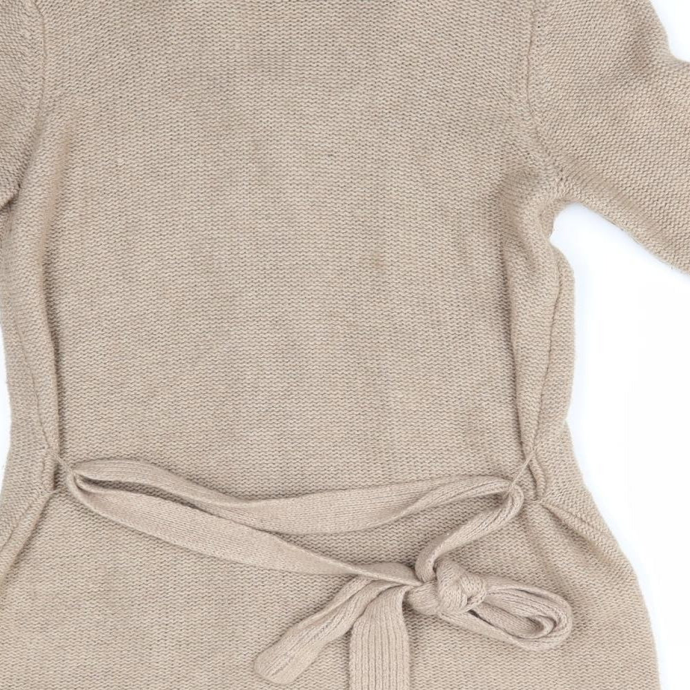 Florence and Fred Womens Beige   Cardigan Jumper Size 14  - Longline Cardigan Collared