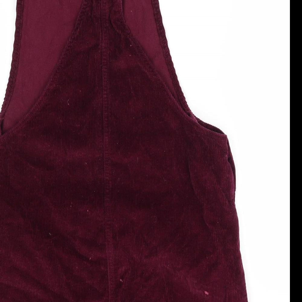 Papaya Womens Purple  Corduroy Pinafore/Dungaree Dress  Size 14
