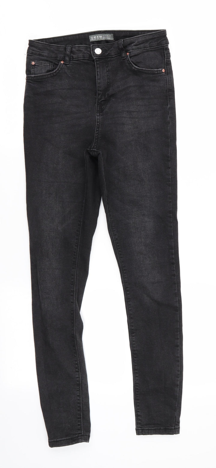 Denim Co Womens Black Skinny Jeans Size 12 L29 in
