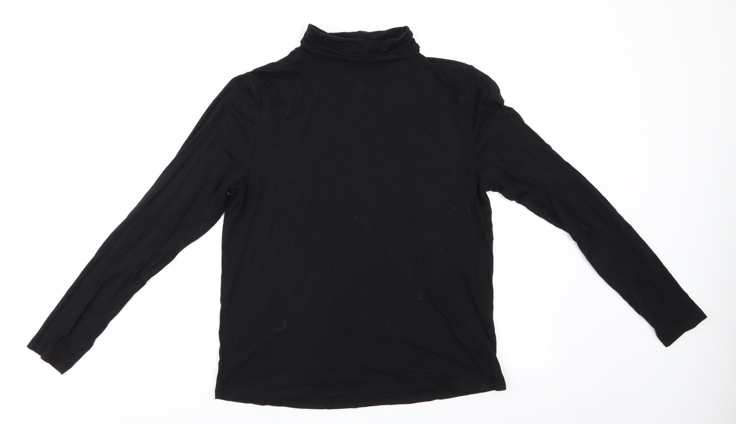 Papaya Womens Black  Jersey Pullover Jumper Size 16
