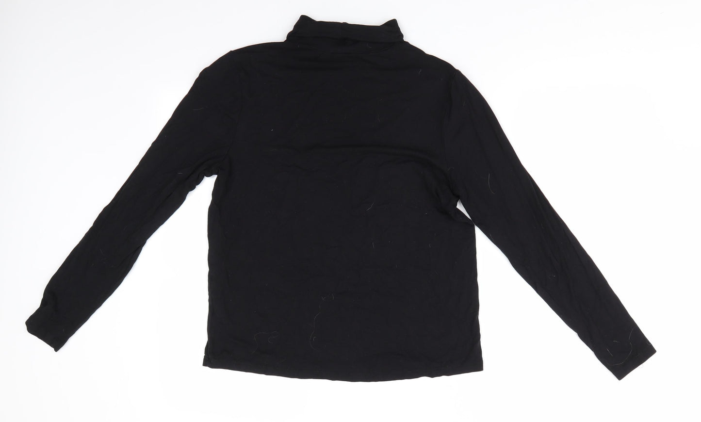 Papaya Womens Black  Jersey Pullover Jumper Size 16