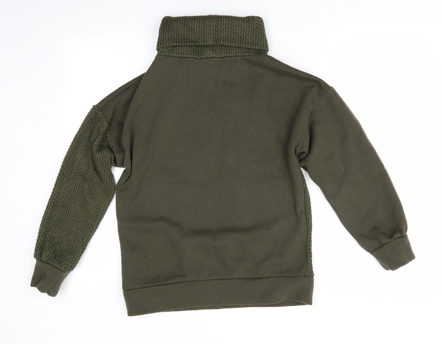 NEXT Womens Green   Pullover Jumper Size S  - Olive Green Two Tone Fabric