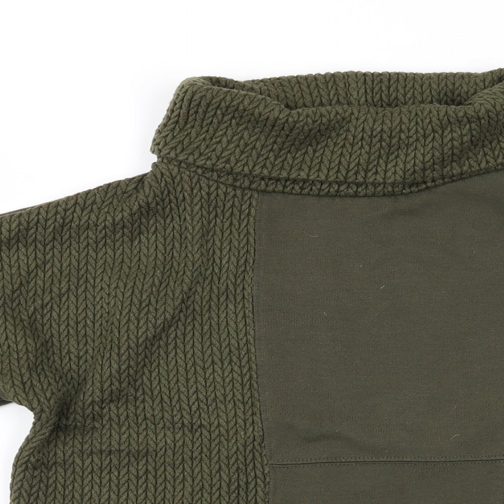 NEXT Womens Green   Pullover Jumper Size S  - Olive Green Two Tone Fabric