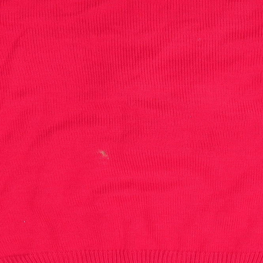 Papaya Womens Red   Pullover Jumper Size M  - Christmas Elf Jumper 3D legs & pigtails