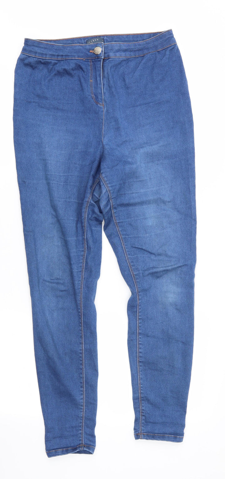 Papaya Womens Blue   Jegging Jeans Size 12 L28 in