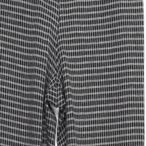 Papaya Womens Black Check  Jegging Trousers Size 10 L26 in - Small check